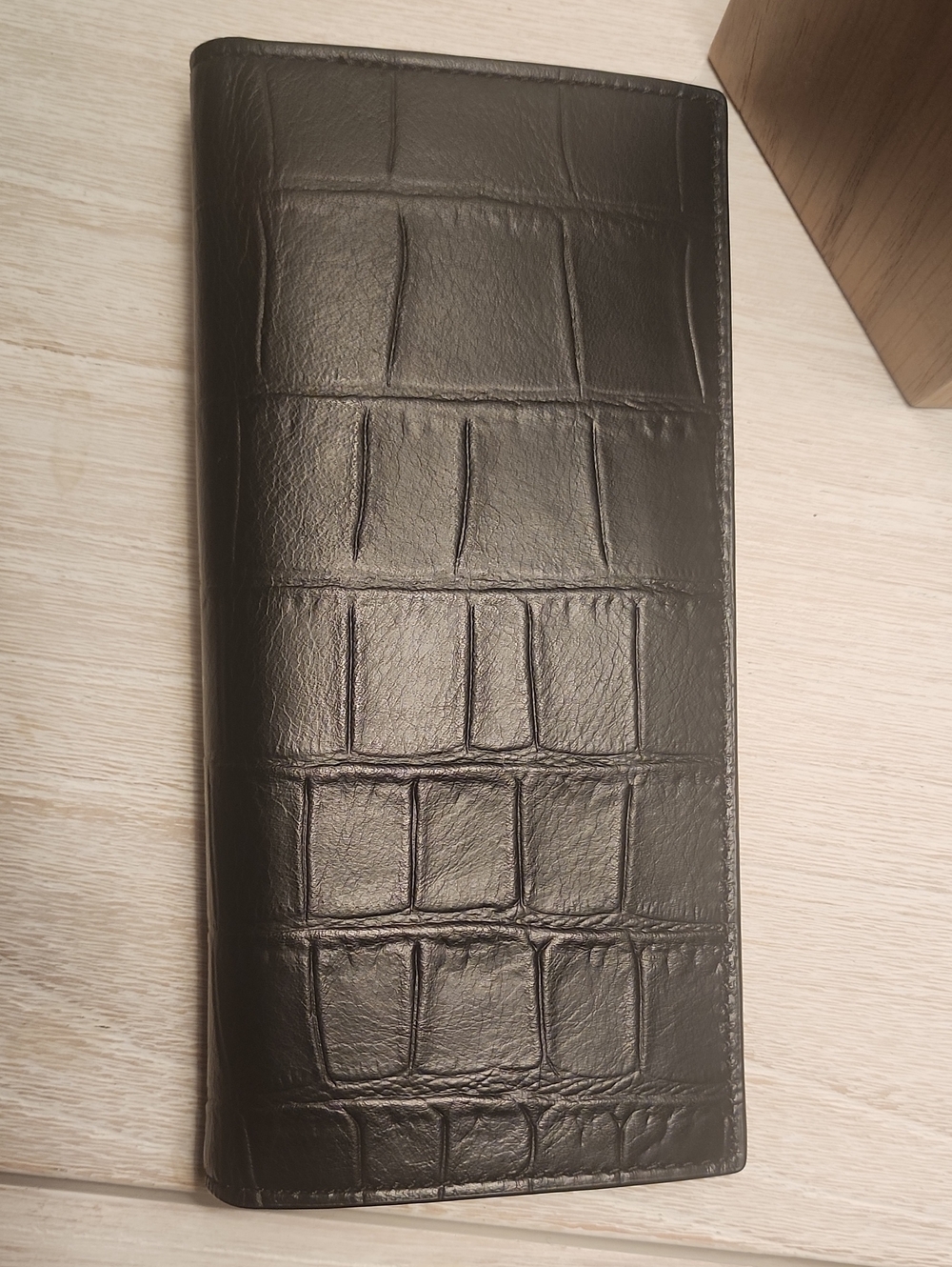 Coach Sleek Black Leather Long Wallet